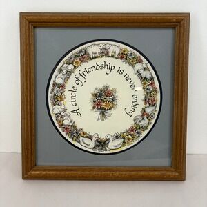 Charlie Humphrey Circle of Friendship Framed‎ Print Floral Country Vintage 90s